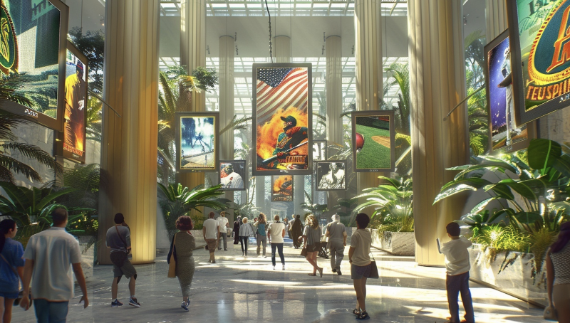 Grand entrance to the Atrium of Champions